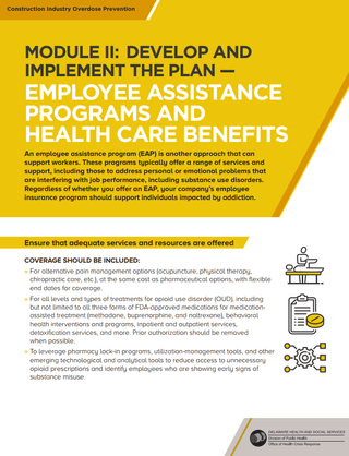 Module II: Develop and Implement the Plan - Employee Assistance Programs and Health Care Benefits