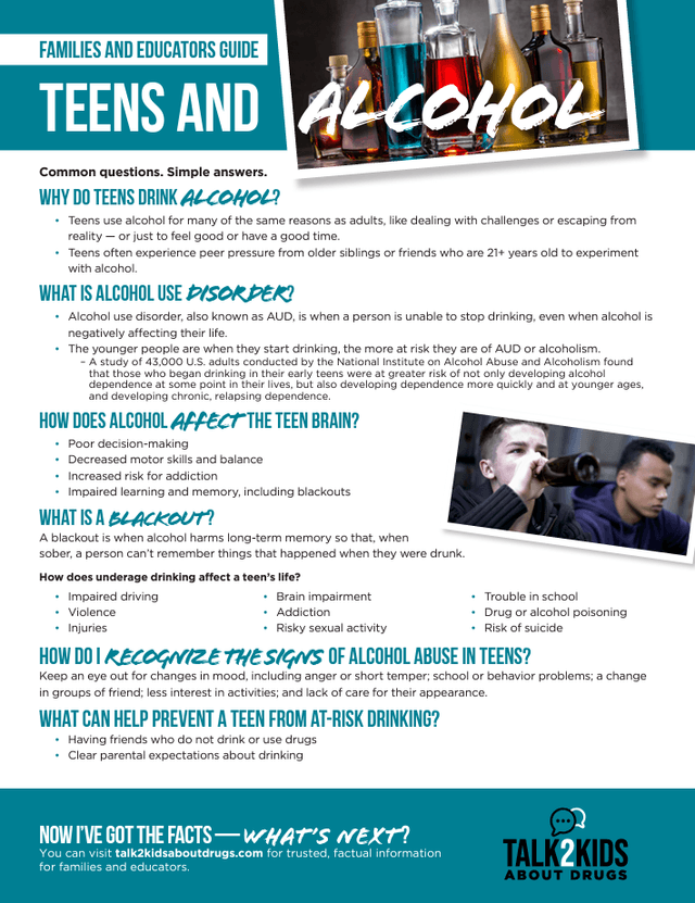 Teens and Alcohol